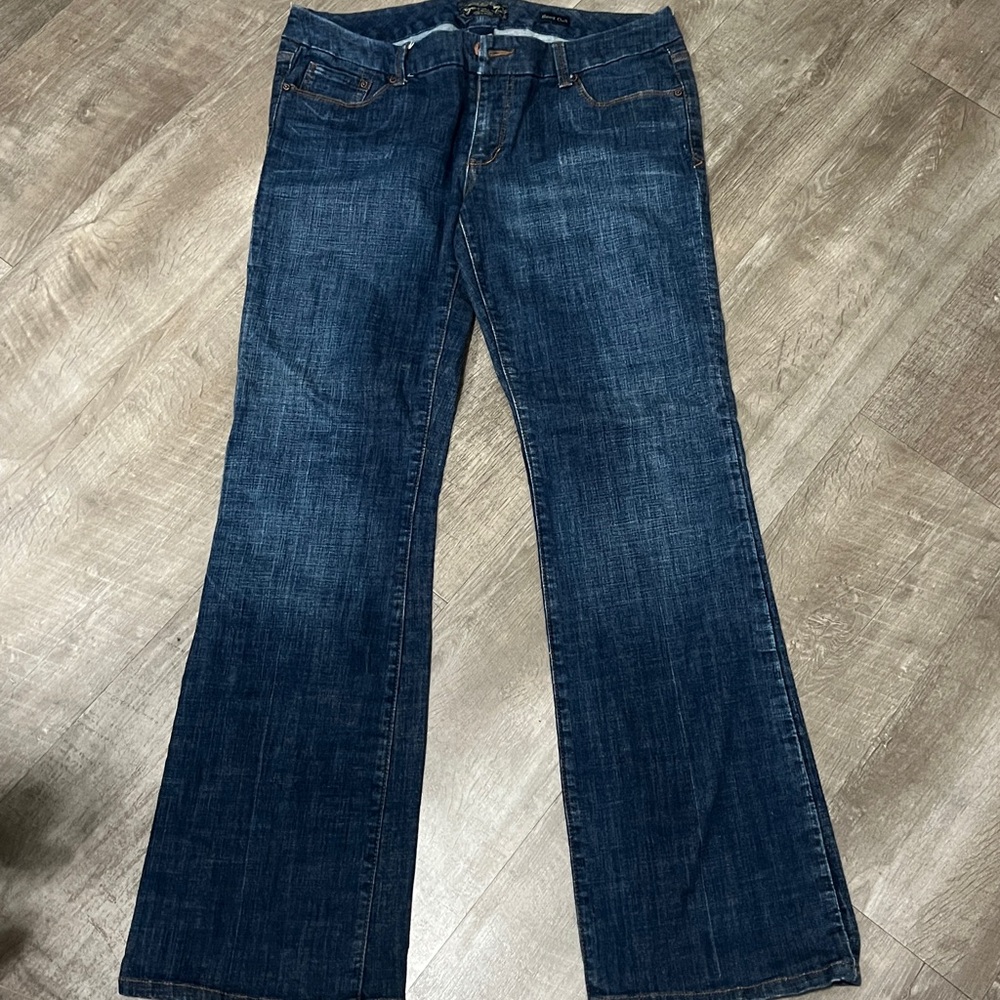 Seven7 Boot Cut Blue Jeans